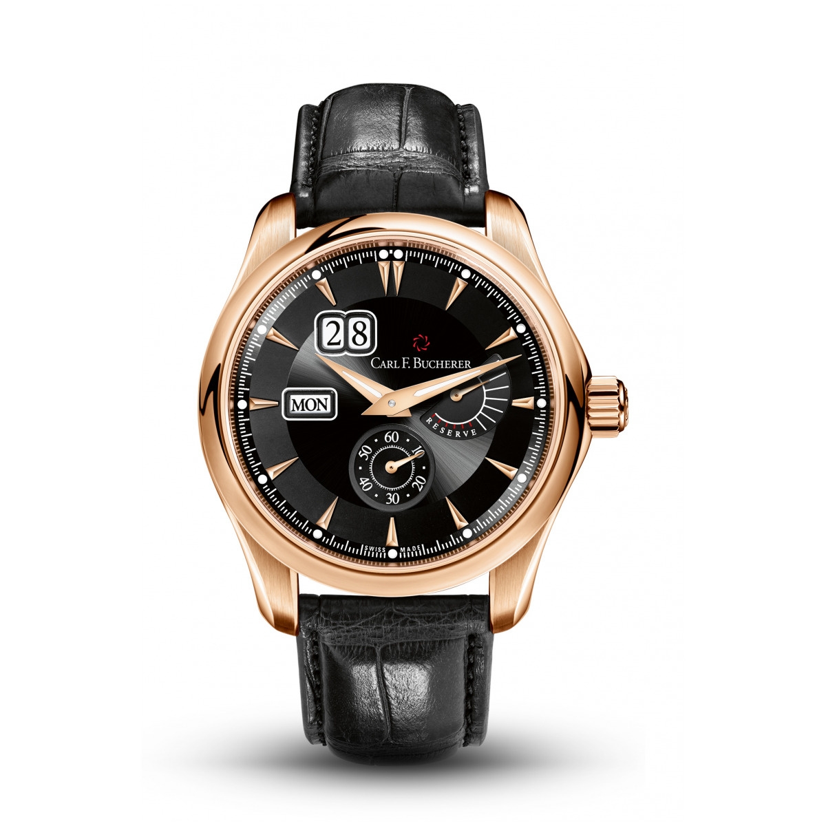 Carl F. Bucherer 00.10912.03.33.01 : Manero PowerReserve Rose Gold / Black