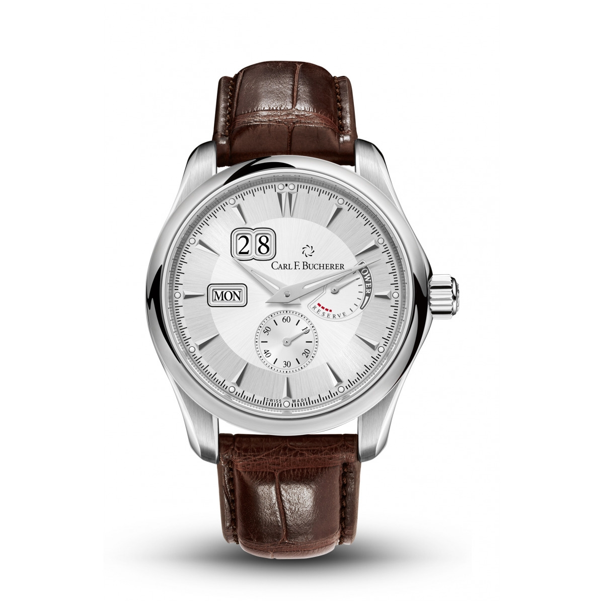 Carl F. Bucherer 00.10912.08.13.01 : Manero PowerReserve Stainless Steel / Silver