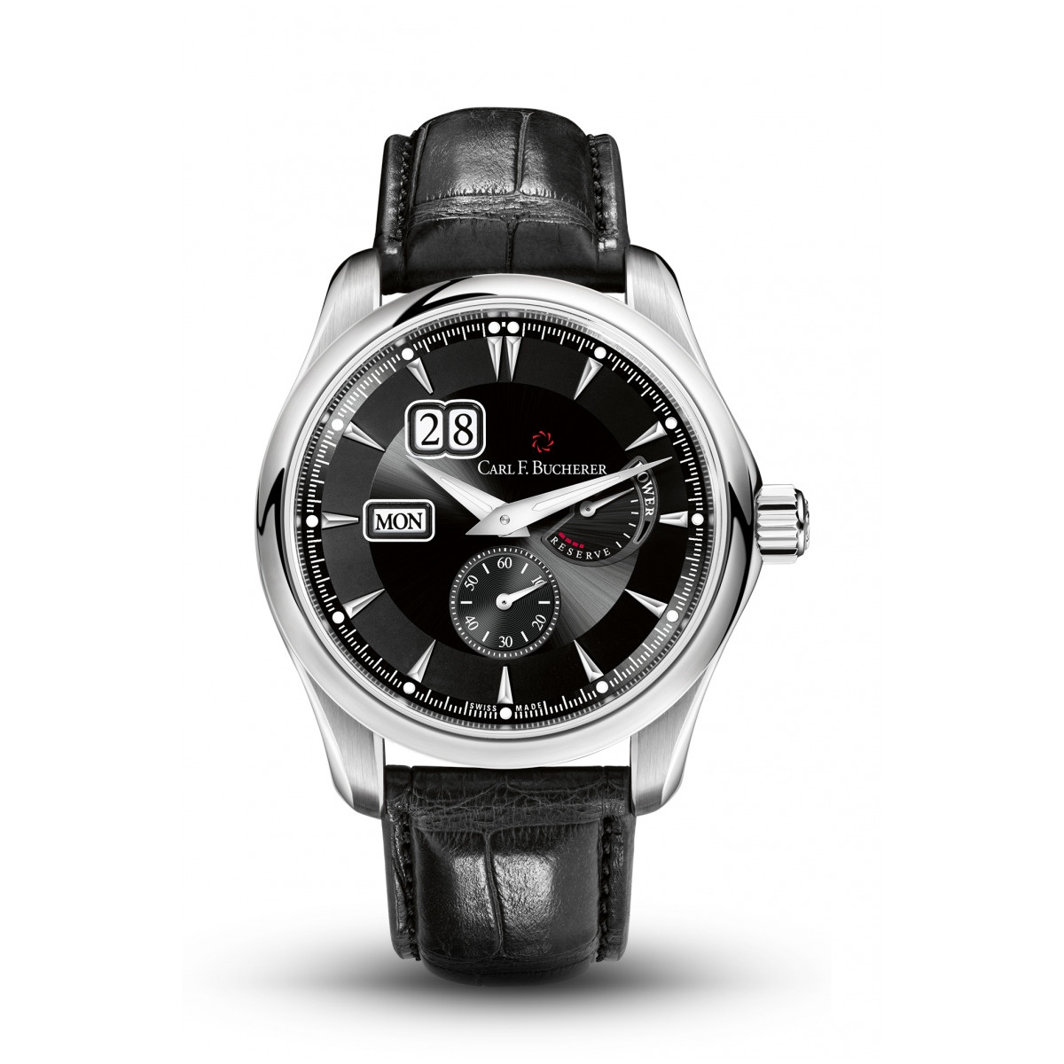 Carl F. Bucherer 00.10912.08.33.01 : Manero PowerReserve Stainless Steel / Black
