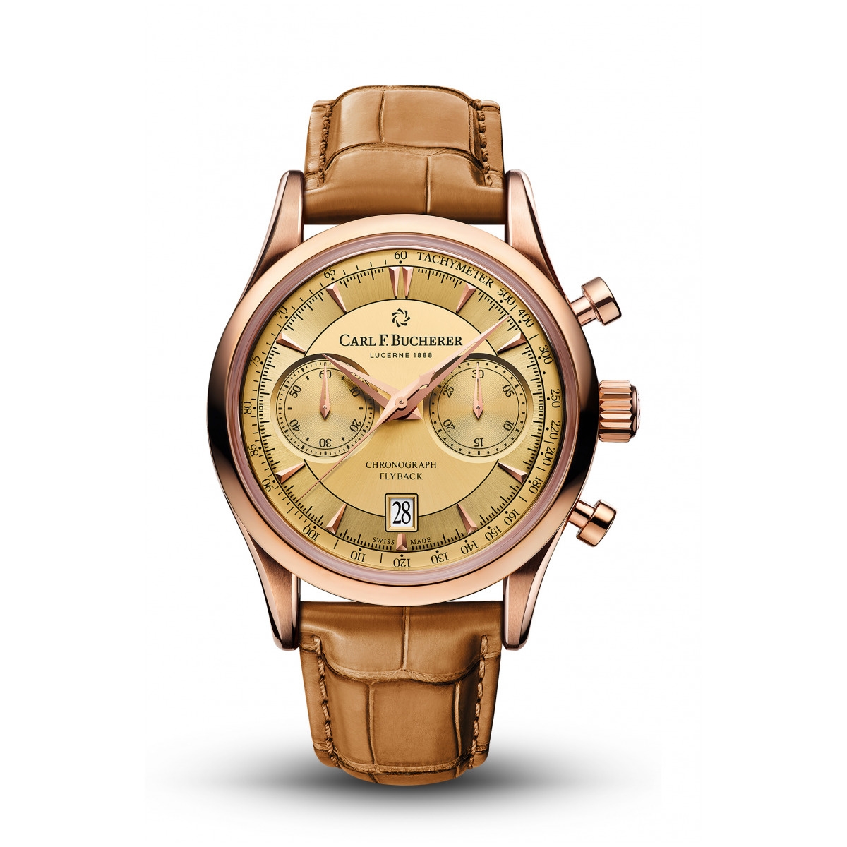 Carl F. Bucherer 00.10919.03.43.01 : Manero Flyback Rose Gold / Champagne