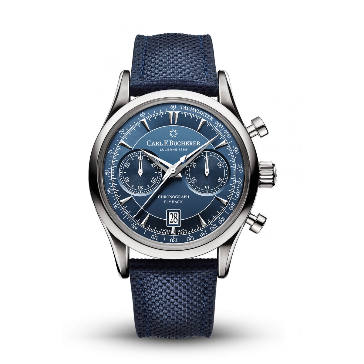 Carl F. Bucherer 00.10919.08.53.01 : Manero Flyback Stainless Steel / Blue