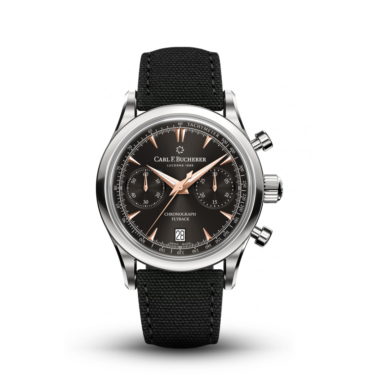 Carl F. Bucherer 00.10927.08.33.01 : Manero Flyback 40 Stainless Steel / Black