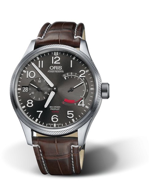 Oris 01 111 7711 4163-Set 1 22 72FC : Big Crown ProPilot Calibre 111 Stainless Steel / Grey / Alligator