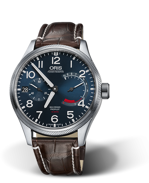 Oris 01 111 7711 4165-Set 1 22 72FC : Big Crown ProPilot Calibre 111 Stainless Steel / Blue / Alligator