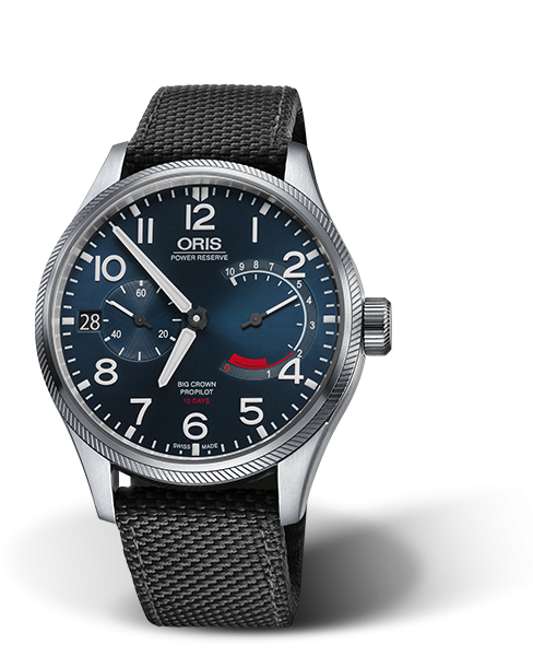 Oris 01 111 7711 4165-Set 5 22 15FC : Big Crown ProPilot Calibre 111 Stainless Steel / Blue / Textile