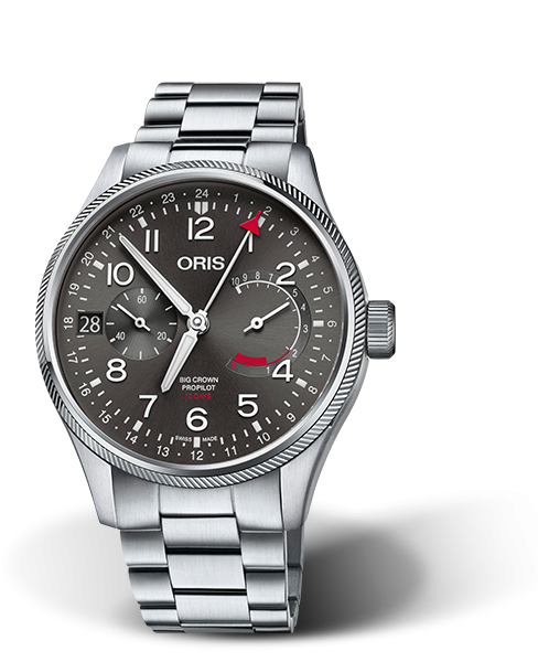 Oris 01 114 7746 4063-Set 8 22 19 : Big Crown ProPilot Calibre 114 Stainless Steel / Grey / Bracelet