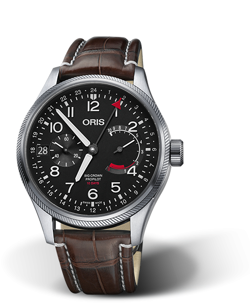 Oris 01 114 7746 4164-Set 1 22 72FC : Big Crown ProPilot Calibre 114 Stainless Steel / Black / Alligator