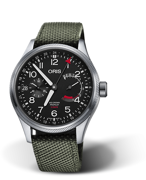 Oris 01 114 7746 4164-Set 5 22 14FC : Big Crown ProPilot Calibre 114 Stainless Steel / Black / Textile