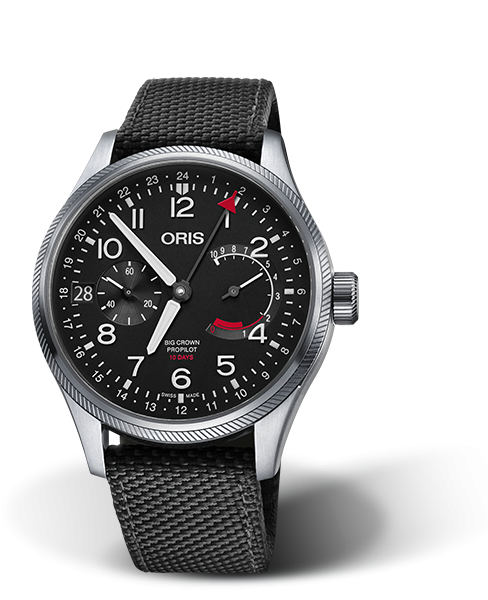 Oris 01 114 7746 4164-Set 5 22 15FC : Big Crown ProPilot Calibre 114 Stainless Steel / Black / Textile