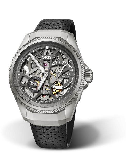 Oris 01 115 7759 7153-Set5 22 04TLC : Big Crown ProPilot X Calibre 115 Titanium / Skeleton / Rubber