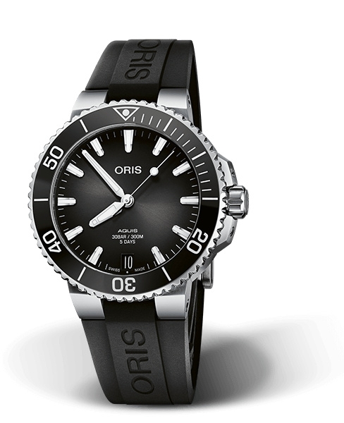 Oris 01 400 7769 4154-07 4 22 74FC : Aquis Date Calibre 400 41.5 Stainless Steel / Black / Rubber