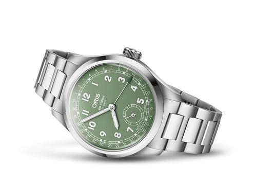 Oris 01 403 7799 4067-07 8 20 06 : Big Crown Pointer Date Calibre 403 Stainless Steel / Green / Bracelet