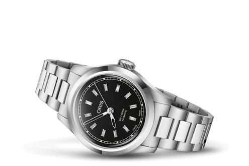 Oris 01 531 7797 4094-07 8 17 06 : Big Crown Diamonds 34 Stainless Steel / Black / Bracelet