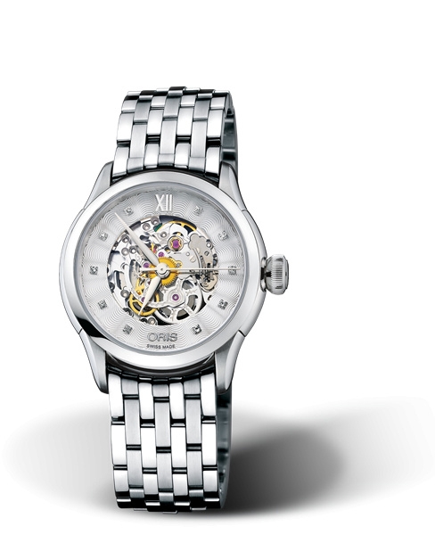 Oris 01 560 7604 4019-07 8 16 73 : Artelier Skeleton 31 Diamonds Stainless Steel