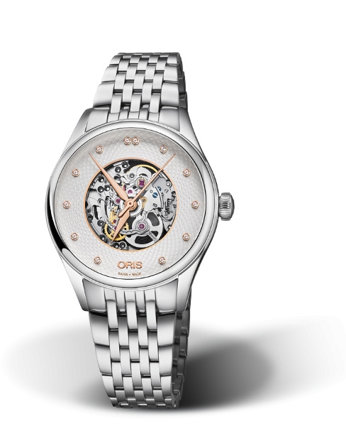 Oris 01 560 7724 4031-07 8 17 79 : Artelier Skeleton 33 Diamonds Stainless Steel