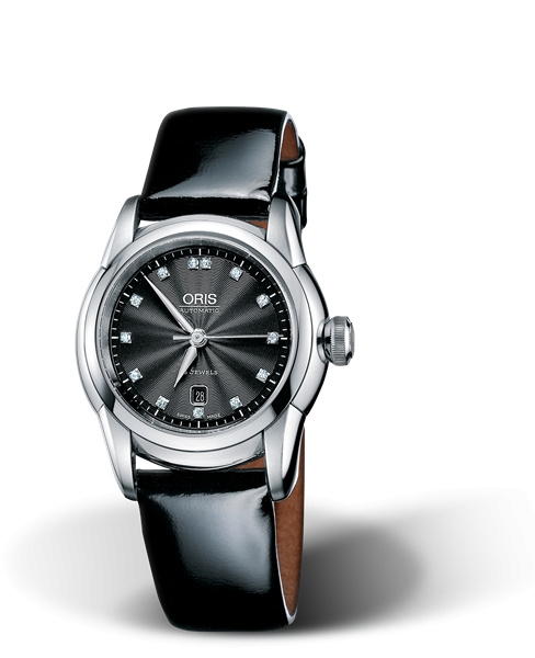 Oris 01 561 7548 4094-07 5 16 46 : Artelier Date Diamonds 31 Stainless Steel / Black