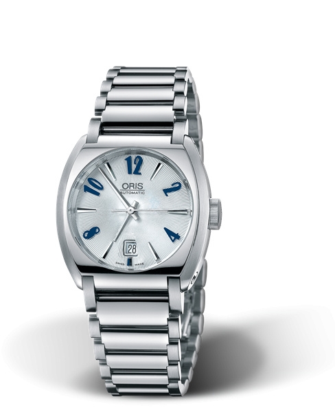 Oris 01 561 7573 4061-07 8 14 72 : Frank Sinatra Lady Date Stainless Steel / Silver / Bracelet