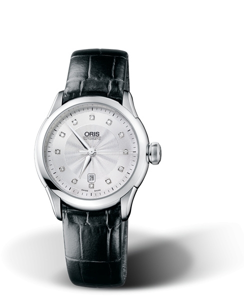 Oris 01 561 7604 4041-07 5 16 71FC : Artelier Date Diamonds 31 Stainless Steel / Silver