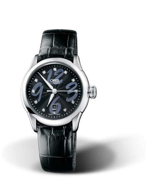Oris 01 561 7604 4094-07 5 16 71FC : Artelier Date Diamonds 31 Stainless Steel / Black