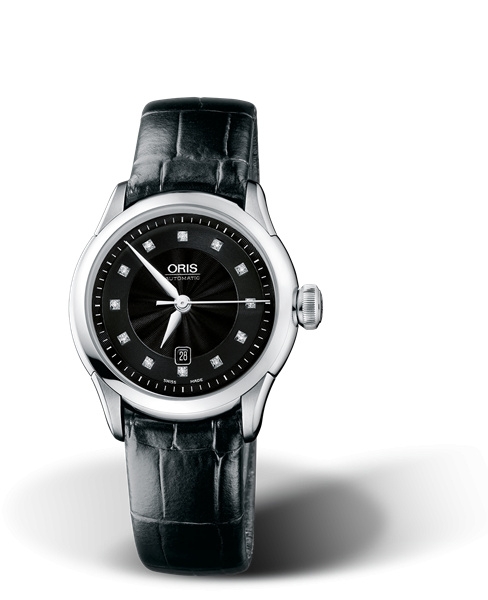 Oris 01 561 7604 4099-07 5 16 71FC : Artelier Date Diamonds 31 Stainless Steel / Black