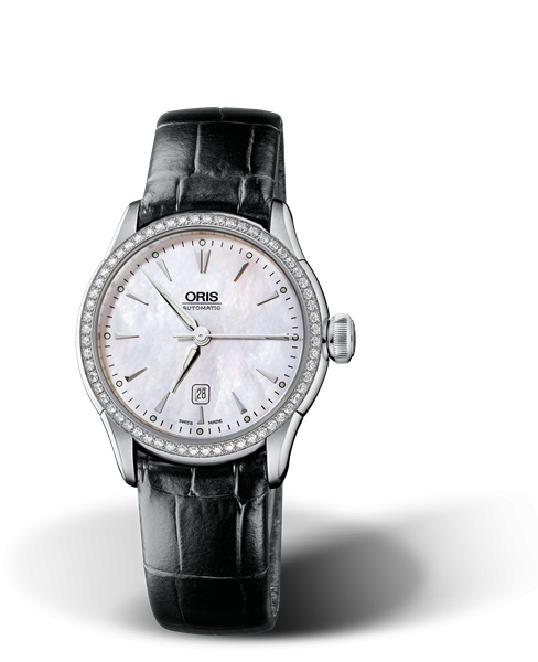 Oris 01 561 7604 4956-07 5 16 71FC : Artelier Date Diamonds 31 Stainless Steel - Diamond / MOP