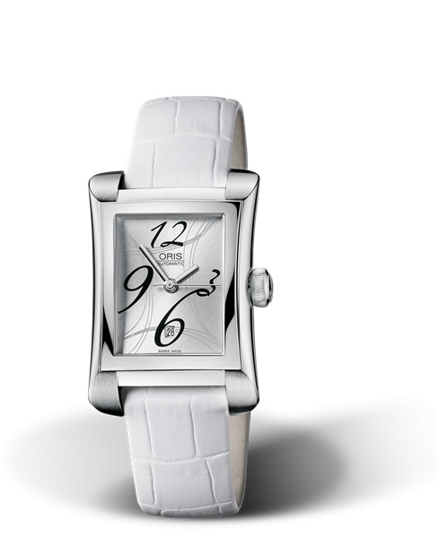 Oris 01 561 7620 4061-07 5 16 73 : Rectangular Date 25.9 Stainless Steel / Silver