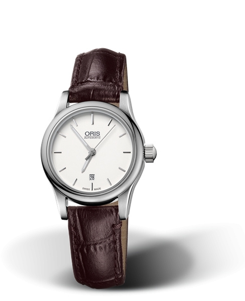 Oris 01 561 7650 4051-07 5 14 10 : Classic Date Lady 28.5 Stainless Steel / Silver