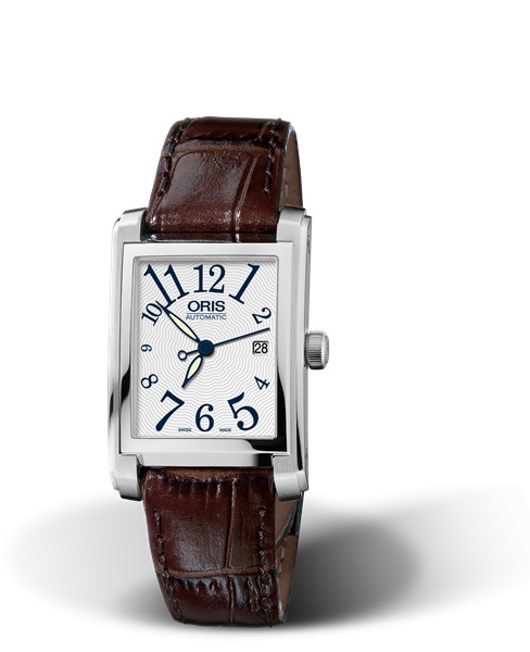 Oris 01 561 7656 4061-07 5 17 70FC : Rectangular Date 24.5 Stainless Steel / Silver - Arabic