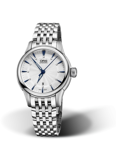 Oris 01 561 7687 4031-07 8 14 77 : Artelier Date Diamonds 31 Stainless Steel / Silver / Bracelet