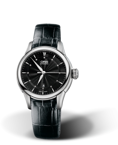 Oris 01 561 7687 4094-07 5 14 60FC : Artelier Date Diamonds 31 Stainless Steel / Black