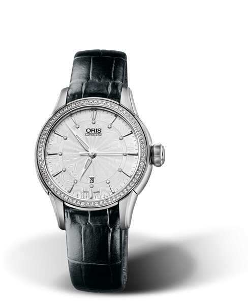 Oris 01 561 7687 4951-07 5 14 60FC : Artelier Date Diamonds 31 Stainless Steel - Diamond / Silver