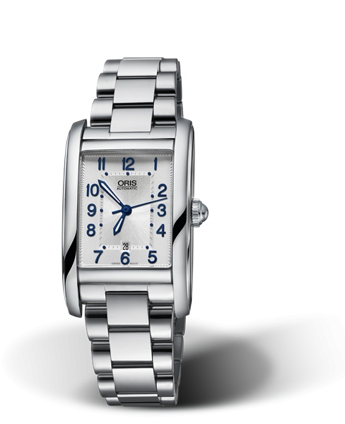 Oris 01 561 7692 4031-07 8 18 20 : Rectangular Date 25 Stainless Steel / Silver - Arabic