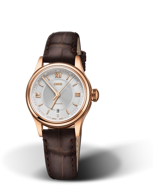 Oris 01 561 7718 4871-07 6 14 32 : Classic Date Lady 28.5 Rose Gold / Silver