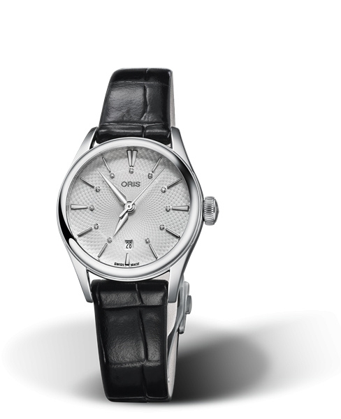 Oris 01 561 7722 4051-07 5 14 64FC : Artelier Date Diamonds 28 Stainless Steel / Silver