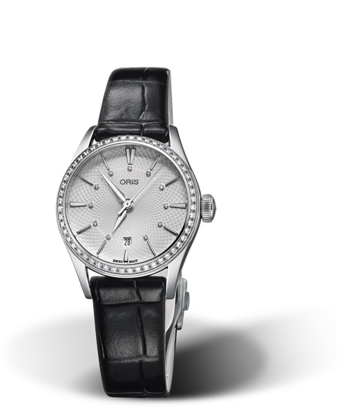 Oris 01 561 7722 4951-07 5 14 64FC : Artelier Date Diamonds 28 Stainless Steel - Diamond / Silver