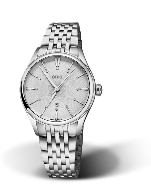 Oris 01 561 7724 4051-07 8 17 79 : Artelier Date Diamonds 33 Stainless Steel / Silver / Bracelet