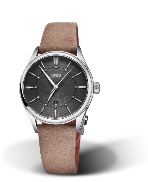 Oris 01 561 7724 4053-07 5 17 33FC : Artelier Date Diamonds 33 Stainless Steel / Grey