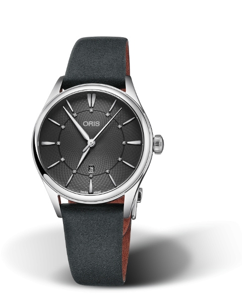 Oris 01 561 7724 4053-07 5 17 34FC : Artelier Date Diamonds 33 Stainless Steel / Grey
