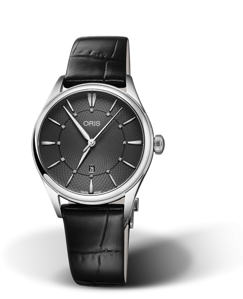 Oris 01 561 7724 4053-07 5 17 64FC : Artelier Date Diamonds 33 Stainless Steel / Grey