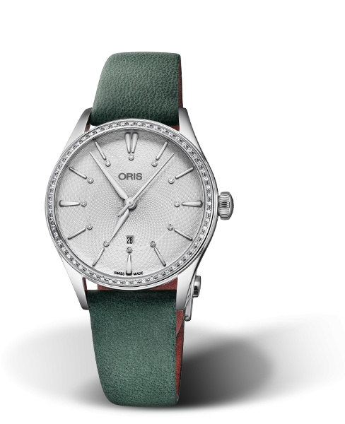 Oris 01 561 7724 4951-07 5 17 35FC : Artelier Date Diamonds 33 Stainless Steel - Diamond / Silver
