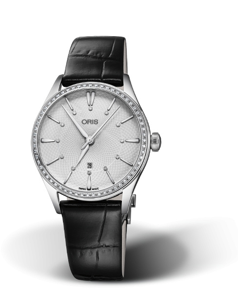 Oris 01 561 7724 4951-07 5 17 64FC : Artelier Date Diamonds 33 Stainless Steel - Diamond / Silver