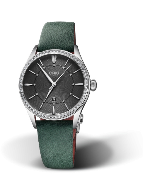 Oris 01 561 7724 4953-07 5 17 35FC : Artelier Date Diamonds 33 Stainless Steel - Diamond / Grey