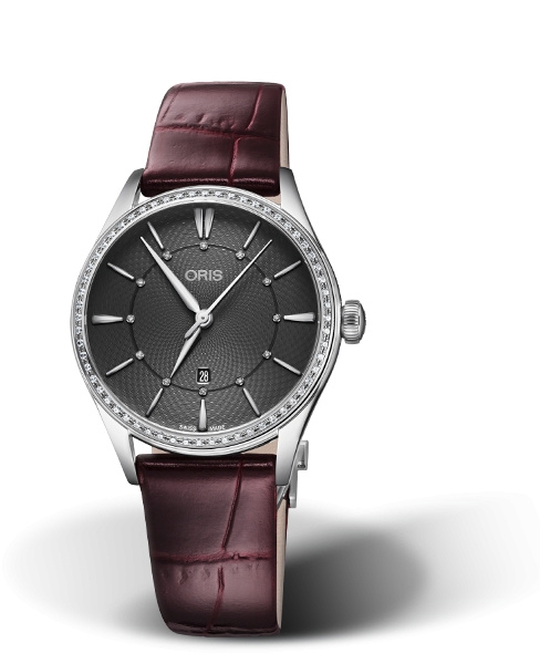 Oris 01 561 7724 4953-07 5 17 63FC : Artelier Date Diamonds 33 Stainless Steel - Diamond / Grey