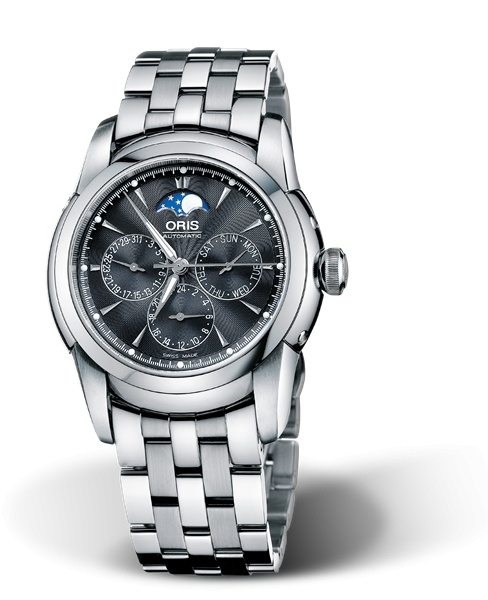 Oris 01 581 7546 4054-07 8 21 71 : Artelier Complication 40.5 Stainless Steel / Black / Bracelet