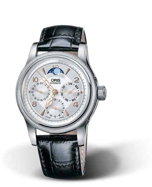 Oris 01 581 7566 4061-07 5 19 53 : Big Crown Complication Stainless Steel / Silver