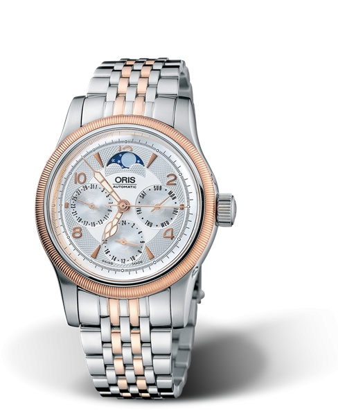 Oris 01 581 7566 4361-07 8 19 63 : Big Crown Complication Stainless Steel - Rose Gold / Silver / Bracelet