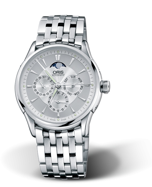 Oris 01 581 7592 4051-07 8 21 73 : Artelier Complication 40 Stainless Steel / Silver / Bracelet