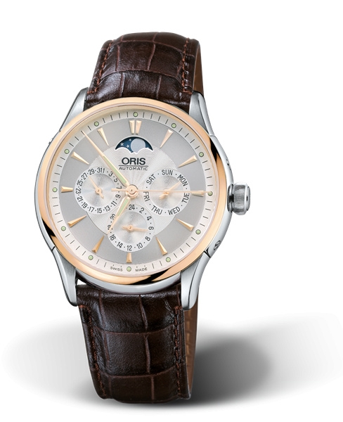 Oris 01 581 7592 6351-07 5 21 70FC : Artelier Complication 40 Stainless Steel - Rose Gold / Silver