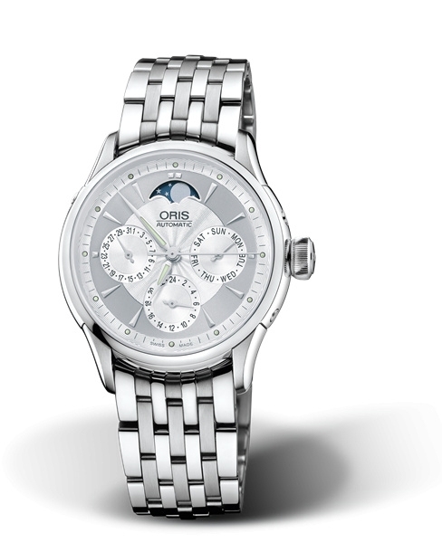 Oris 01 581 7606 4051-07 8 18 73 : Artelier Complication 35 Stainless Steel / Silver / Bracelet