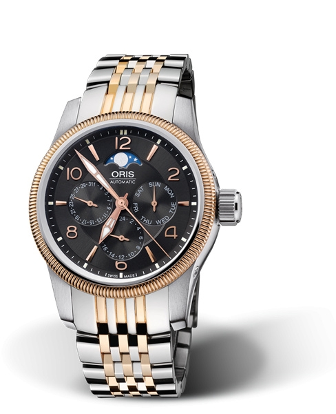 Oris 01 581 7627 4364-07 8 20 78 : Big Crown Complication Stainless Steel - Rose Gold / Black / Bracelet